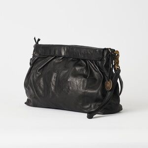 Wanderers Alissa Black Leather Crossbody Bag